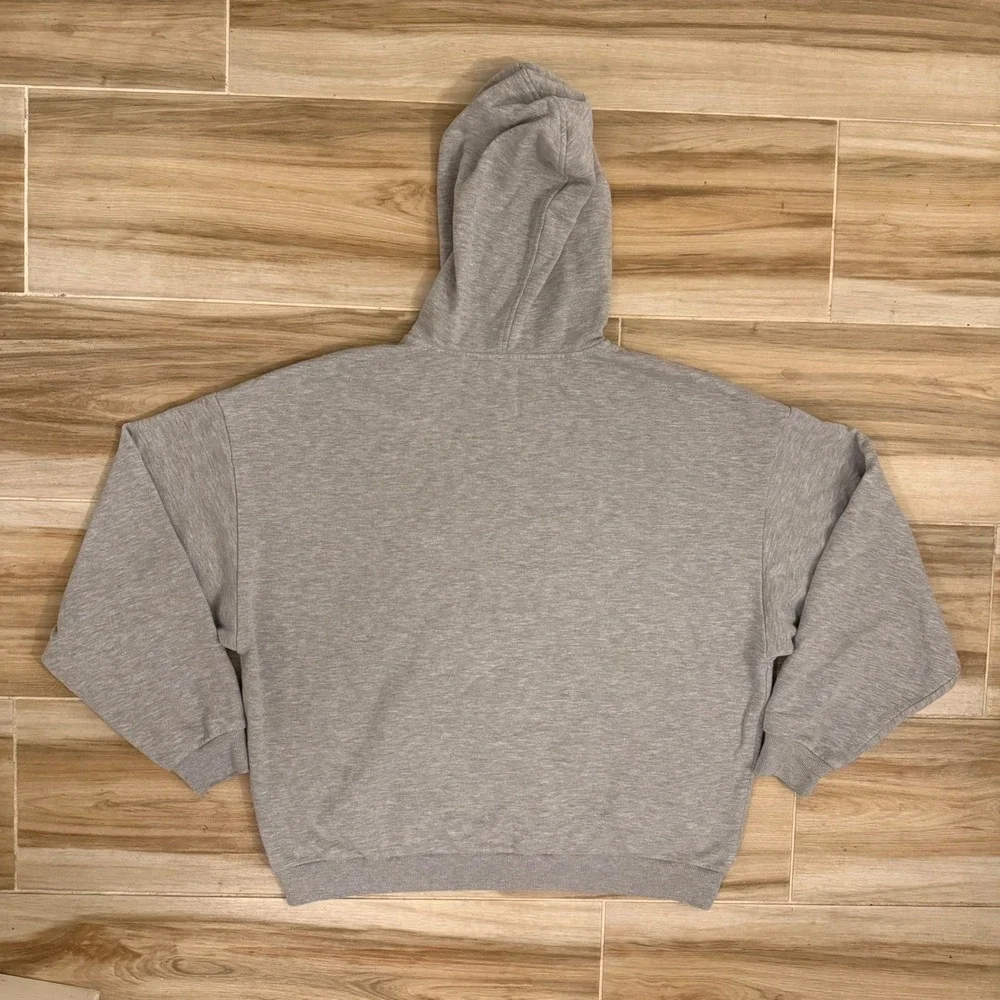 Alo Yoga Accolade Hoodie Heather Grey Oversized Fleece Sweatshirt Large